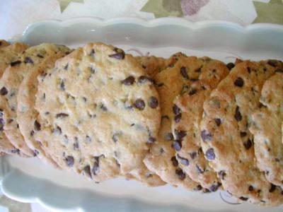 Recette Cookies croustillants aux pépites de chocolat
