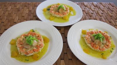Rémoulade de céleri-rave et pommes et noix de saint-Jacques - 6.2