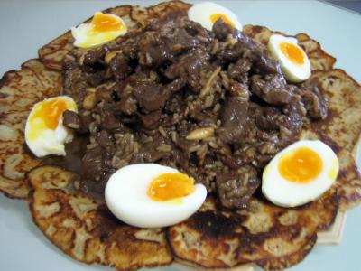 huile d'arachide : Crêpes aux épices