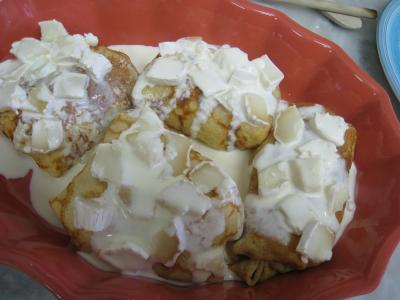 Crêpes gratinées au chou-fleur et au chèvre - 13.3