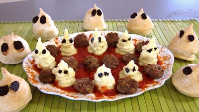 plat complet : Plat de fantômes de purée