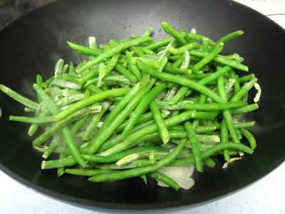 Crumble aux haricots verts et sa crème d'ail - 5.3