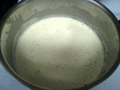Crumble aux haricots verts et sa crème d'ail - 9.4