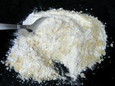 Crumble aux haricots verts et sa crème d'ail - 11.3