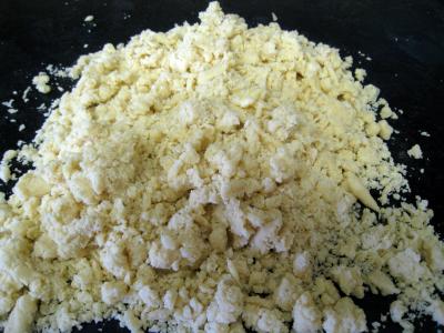 Crumble aux haricots verts et sa crème d'ail - 12.1