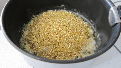 Recette Quinoa en risotto aux champignons