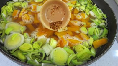 Médaillons de perche et sa crème de légumes - 5.2