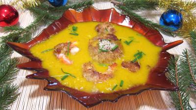 Cuisine diététique : Assiette de médaillons de perche et sa crème de légumes