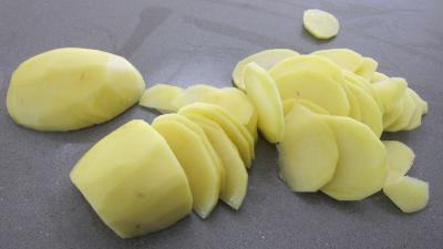 Vitelottes et légumes aux filets de dinde panés - 4.3