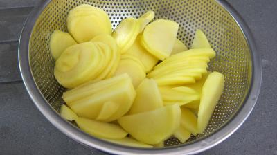 Vitelottes et légumes aux filets de dinde panés - 5.3
