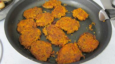 Recette Paillassons de potiron au boudin blanc
