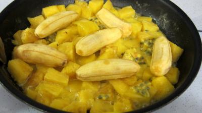 Tatin à l'ananas, fruit de la passion et bananes - 3.2