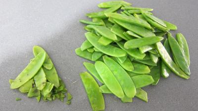 Haricots plats et gambas à la chinoise - 2.1