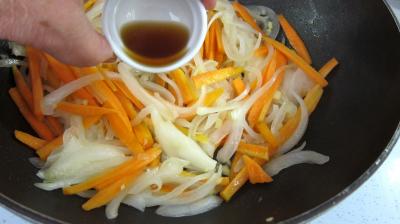 Haricots plats et gambas à la chinoise - 6.1