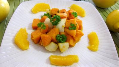 Image : recette Patates douces à l'orange façon américaine