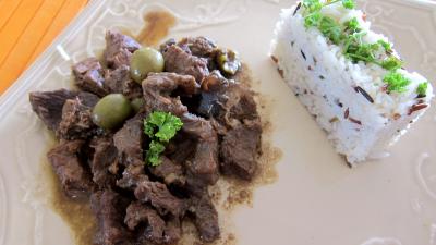 Photo : Assiette de boeuf à la gardiane provençale