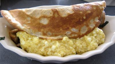 Recette Blettes et ses crêpes soufflées