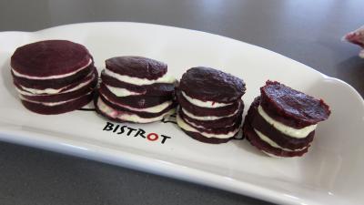 Recette Mille-feuilles de betteraves au fromage frais de chèvre