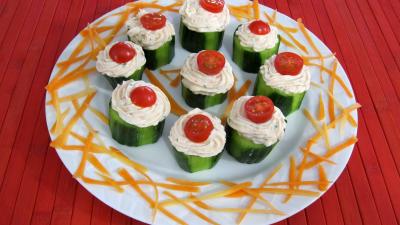 Image : recette Concombre farci aux crevettes