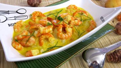 Soupe de gambas à la crème de coco - 8.1