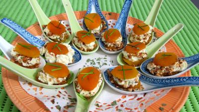Recettes rapides : Cuillères d'abricots secs en amuse-gueule