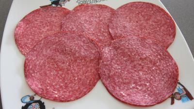 Photo : Salami en tranches