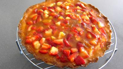 Recette Ricotta aux fraises en tarte