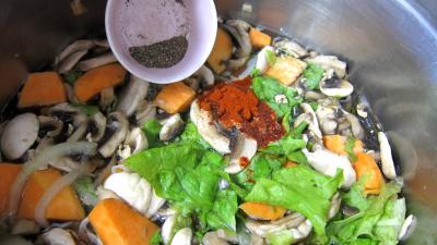 Fines herbes et légumes en velouté - 7.2