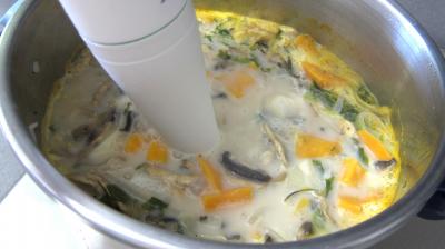 Recette Fines herbes et légumes en velouté