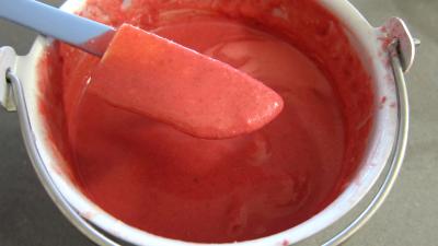 Recette Glace à la framboise