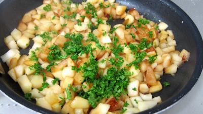 Roulades de saumon fumé et sa salade - 3.4