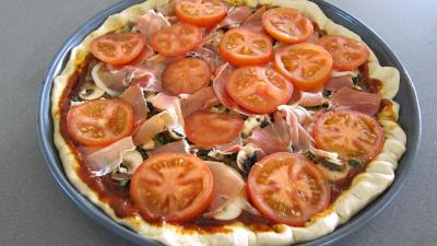 Pizza à la laitue et mozzarella - 9.1