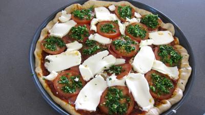 Pizza à la laitue et mozzarella - 9.3