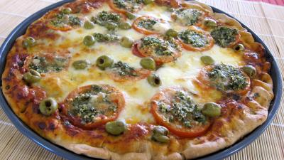 Pizza à la laitue et mozzarella - 10.3