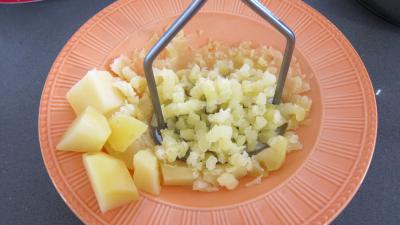 Laitue et pommes de terre en purée et ses coeurs de canard - 7.2