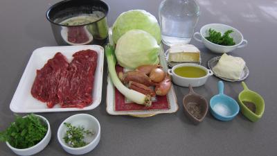 Ingrédients pour la recette : Chou farci