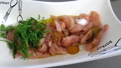 Fingers de poulet et ses galettes de laitue - 3.4