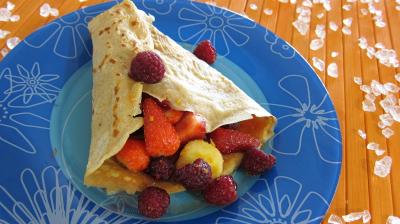 Image : recette Cornets de crêpes à la plancha