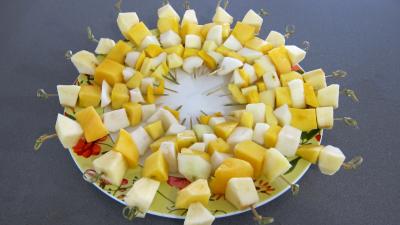 Recette Pain perdu et ses brochettes de fruits à la plancha