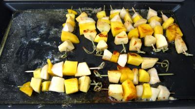 Pain perdu et ses brochettes de fruits à la plancha - 10.4