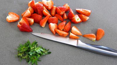 Ananas à la plancha et sa sauce aux fraises - 1.1