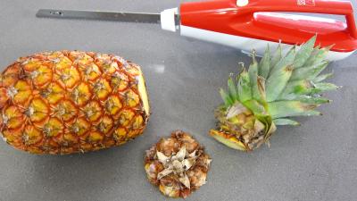 Ananas à la plancha et sa sauce aux fraises - 4.3
