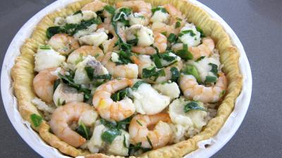 Quiche aux crevettes et à la lotte - 10.2