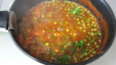 Recette Sauce tomate aux petits pois