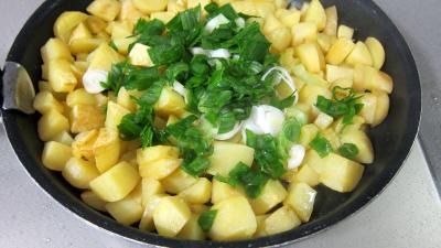Frittata aux pommes de terre et petits pois - 4.4
