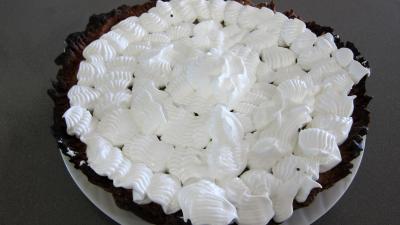 Recette Tarte à la rhubarbe meringuée