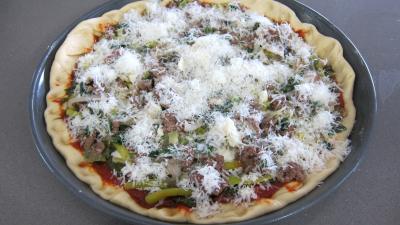 Recette Pizza à l'oseille et aux haricots beurre