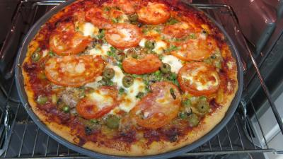 Pizza aux petits pois et aubergines - 11.1