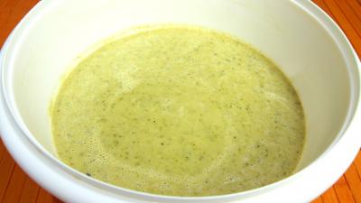 Velouté de courgette au chèvre chaud - 10.3
