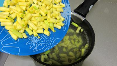 Pâtes spaghettis aux haricots beurre - 3.1